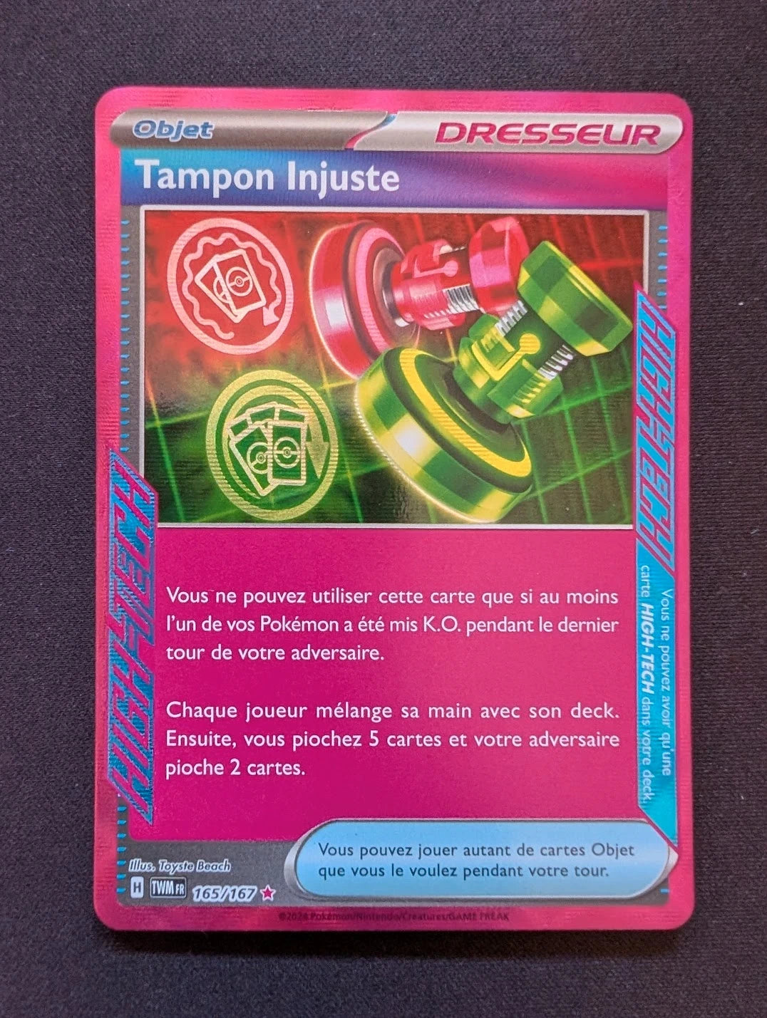 Tampon Injuste dresseur 165/167 TWM #CL-294
