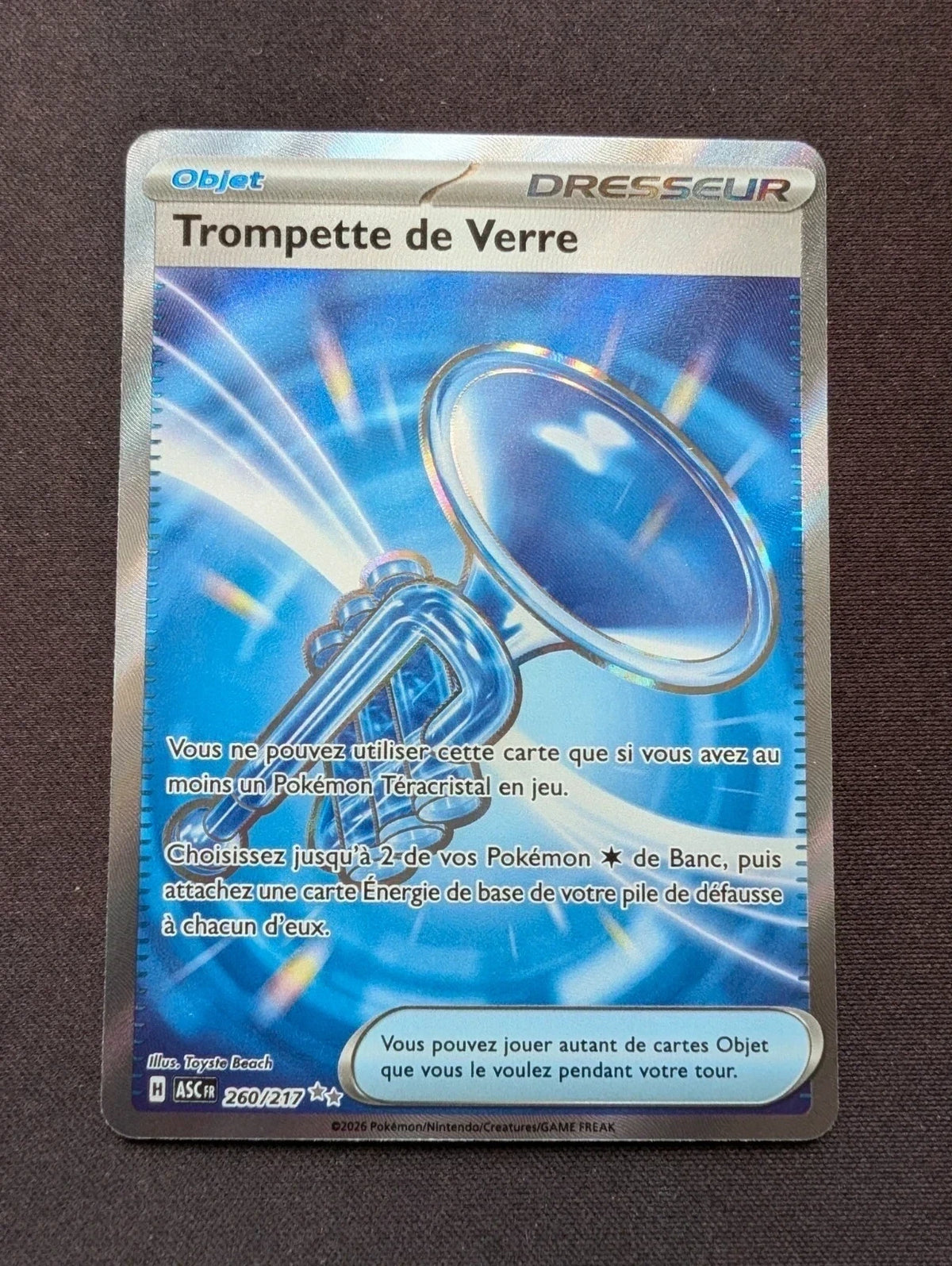 Trompette de Verre Dresseur 260/217 ASC #CL-86