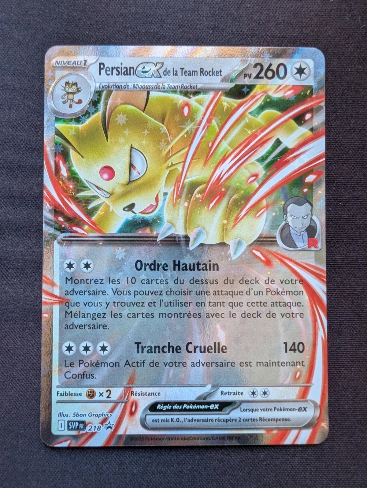 Persian ex de la Team Rocket Promo 218 SVP #CL-175