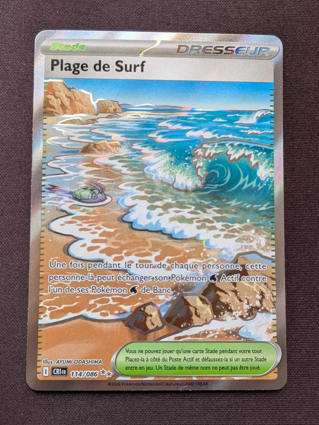 Plage de Surf dresseur 114/086 CRI #CL-A39