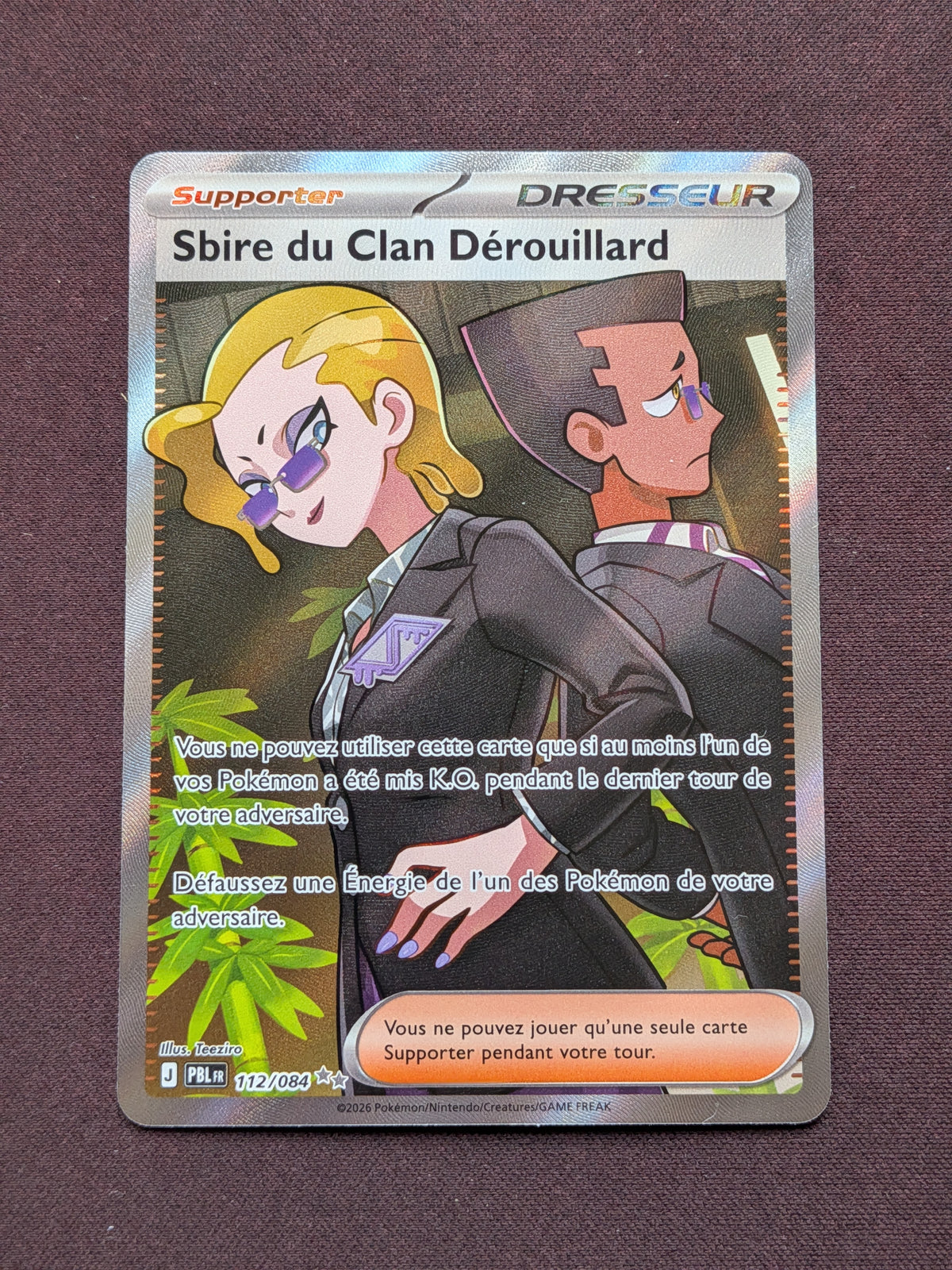 Sbire du Clan Dérouillard dresseur 112/084 PBL #CL-B26