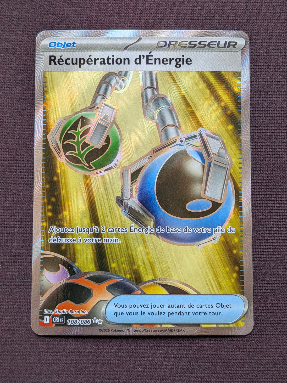 Récupération d'Energie dresseur 108/086 CRI #CL-11-3