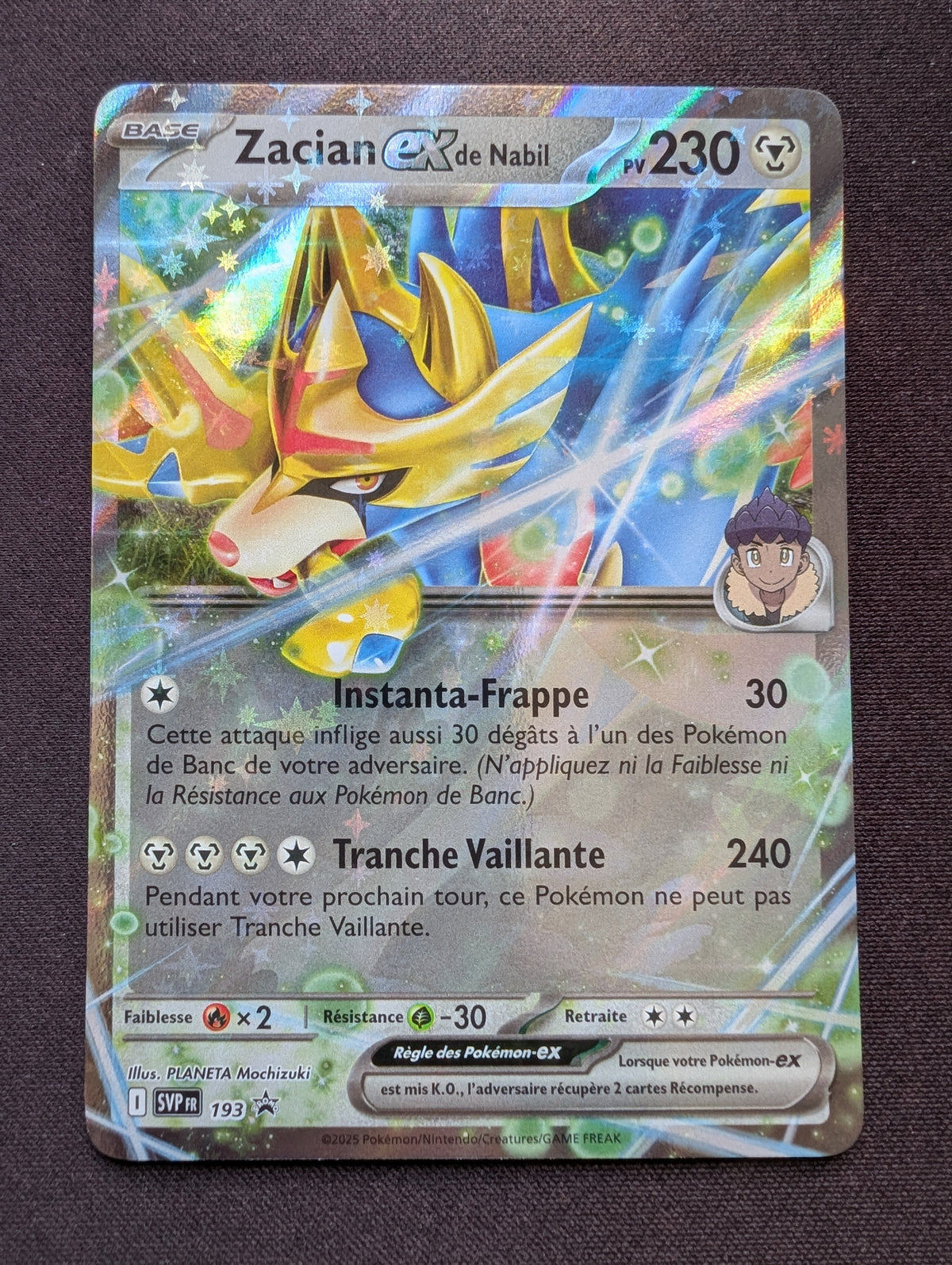 Zacian ex de Nabil 193 SVP #CL-33-2