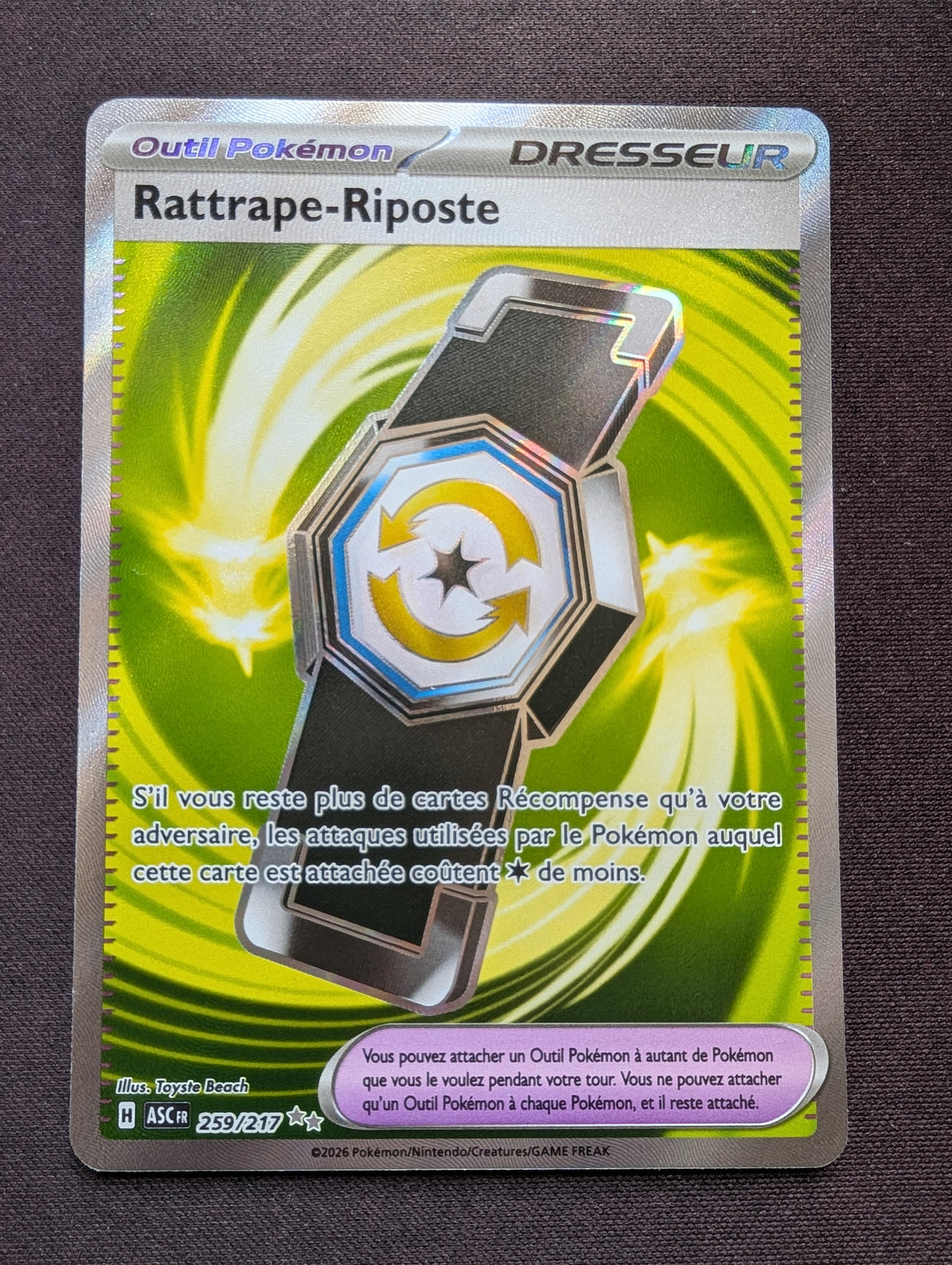 Rattrape-Riposte dresseur 259/217 ASC #CL-A27
