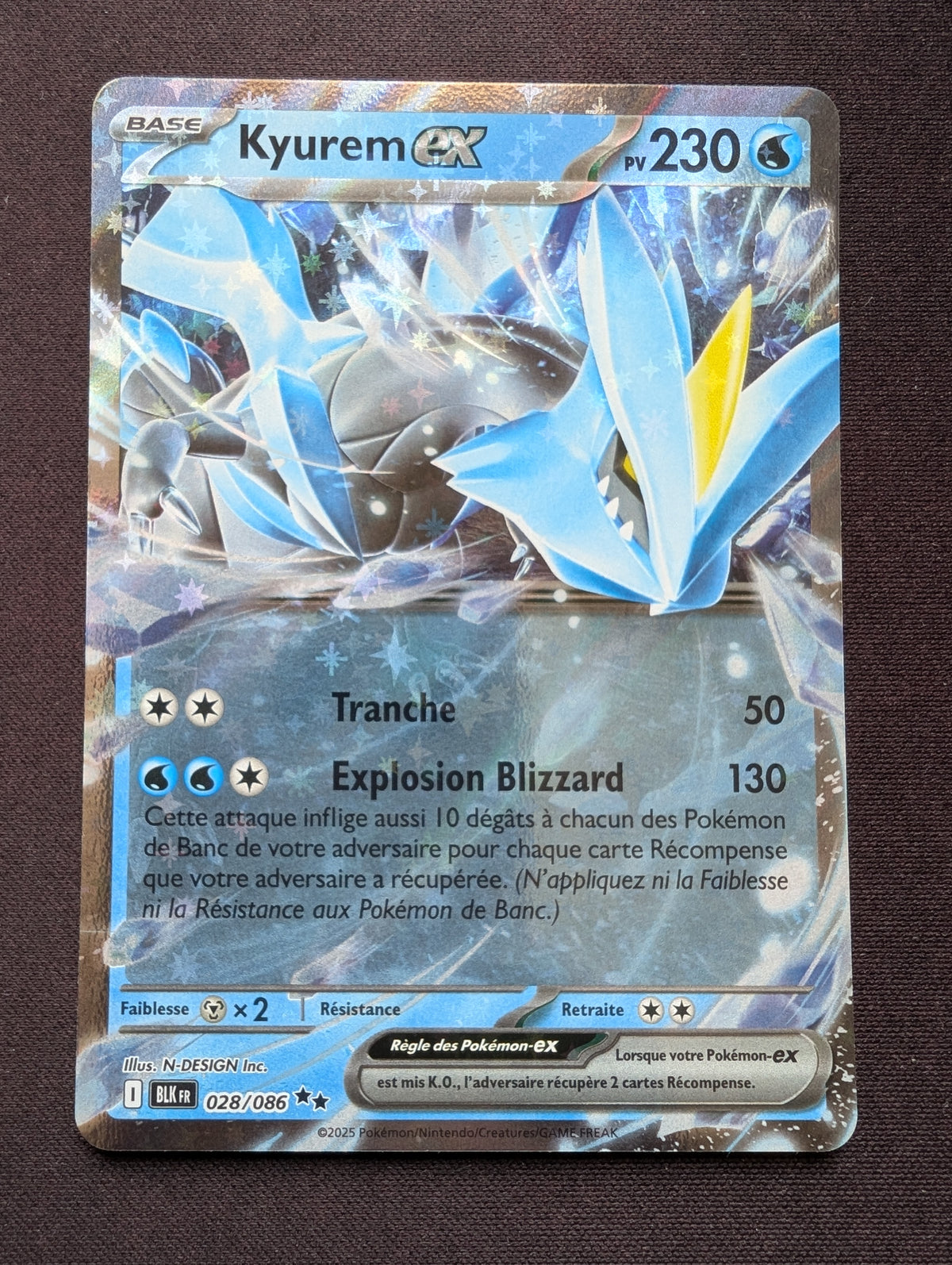 Kyurem ex 028/086 BLK #CL-100-1