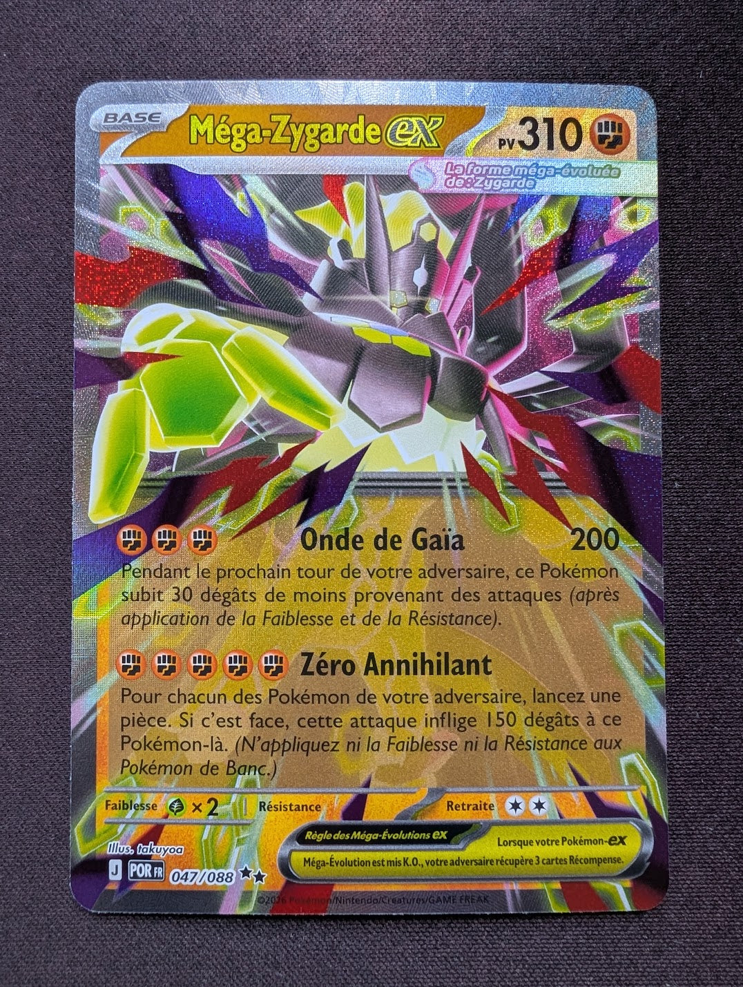 Méga-Zygarde ex 047/088 POR #CL-294