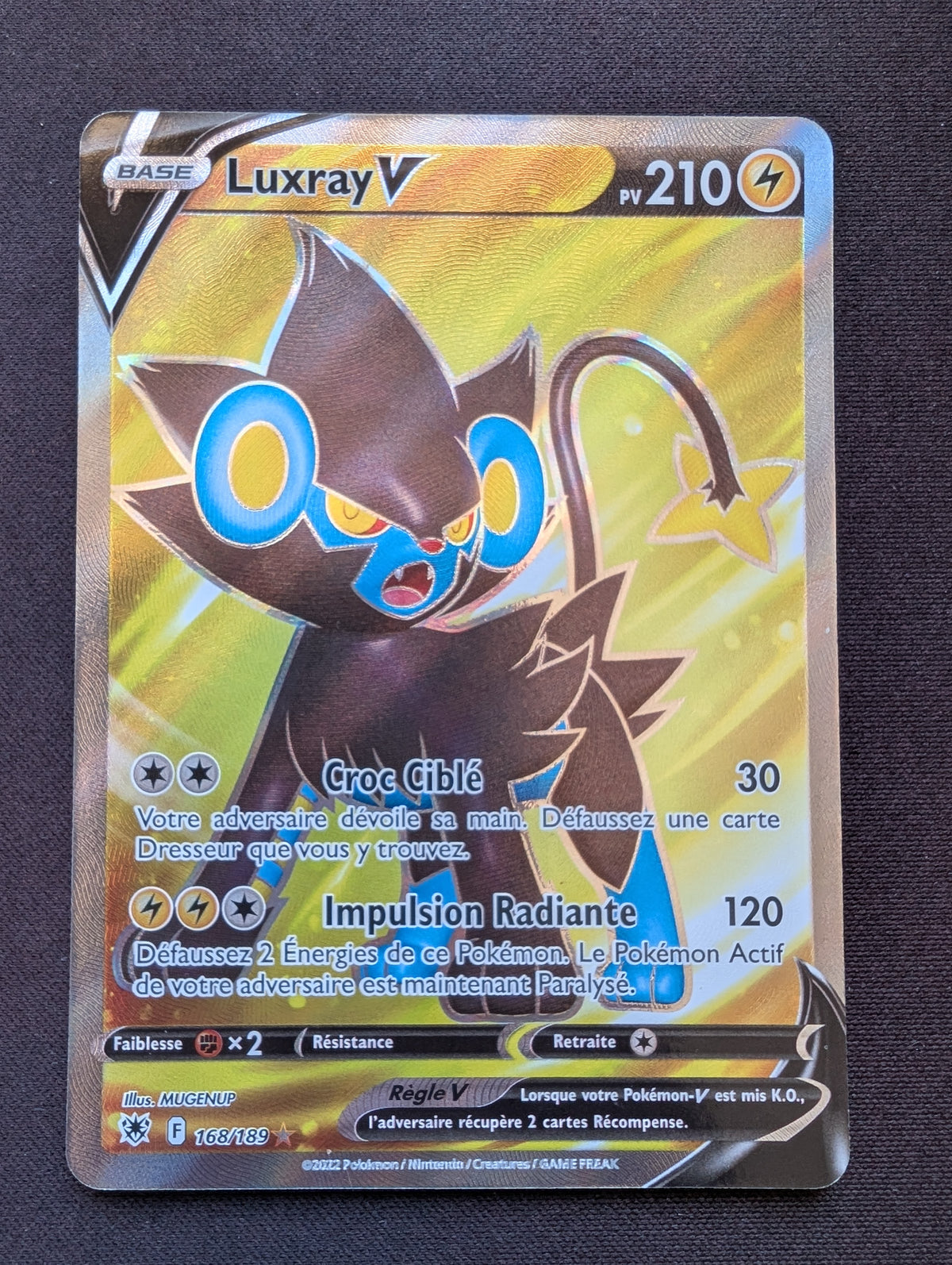 Luxray-V dresseur 168/189 #CL-248