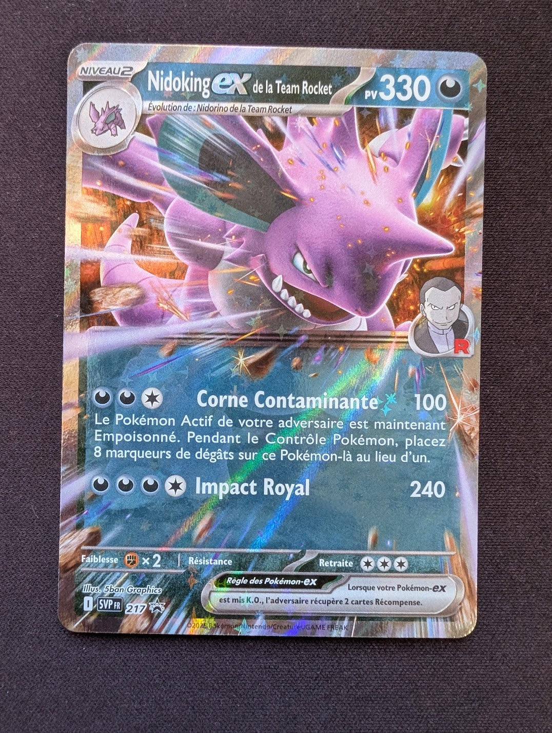 Nidoking ex de la Team Rocket Promo 217 SVP #CL-93