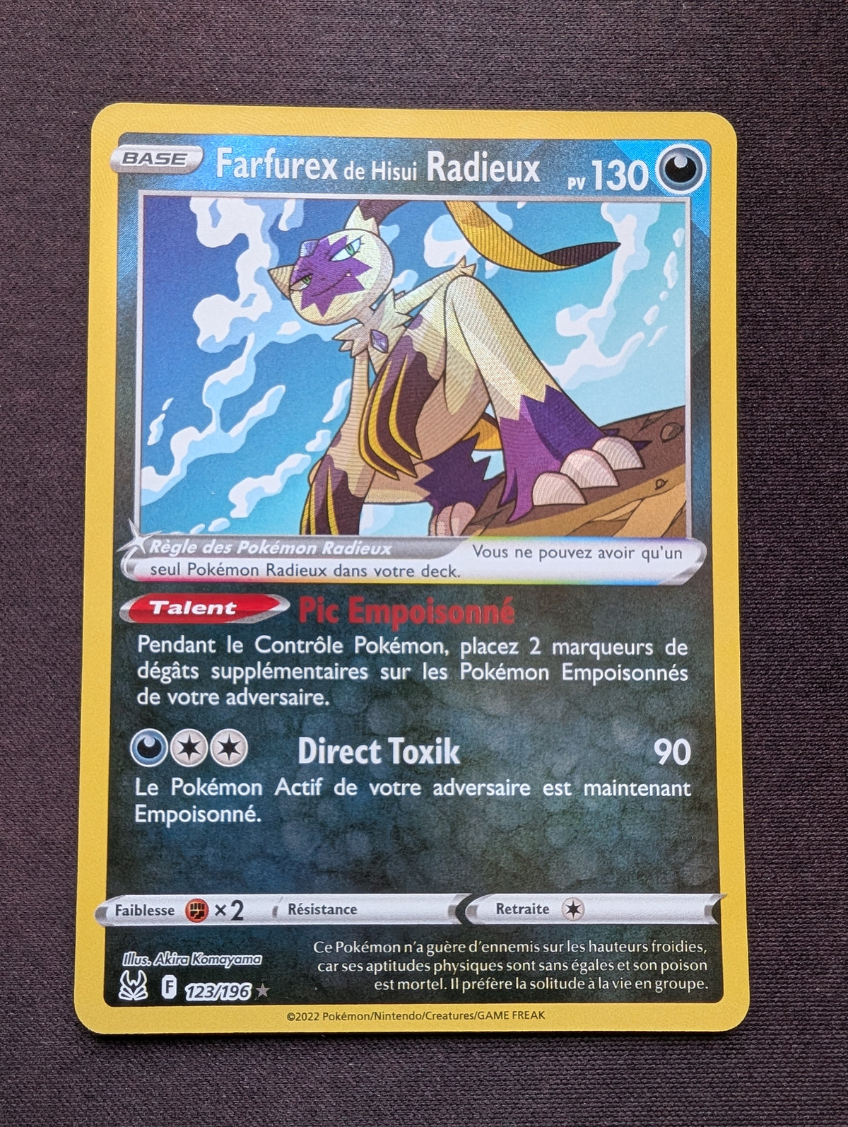 Farfurex de Hisui Radieux 123/196 #CL-53