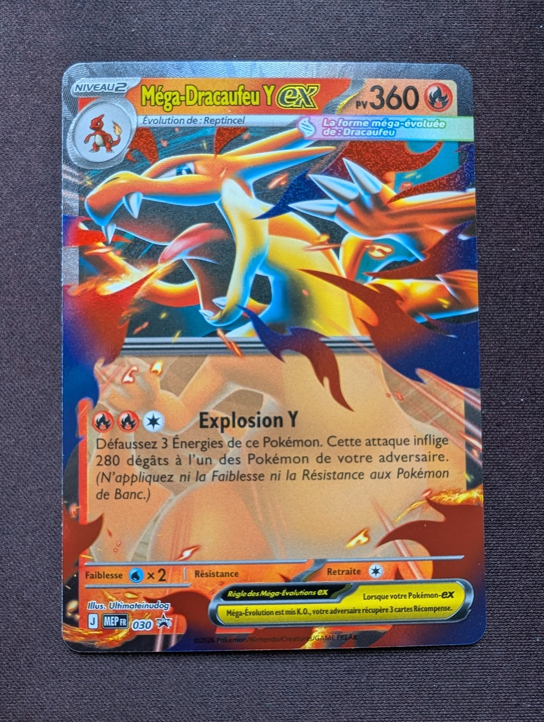 Méga-Dracaufeu Y ex 030 Promo MEP #CL-B19