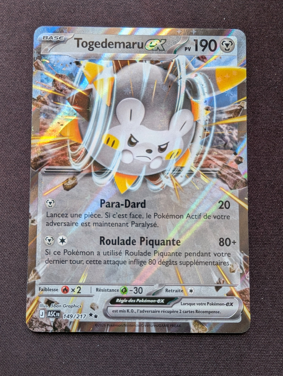 Togedemaru ex 149/217 ASC #CL-252