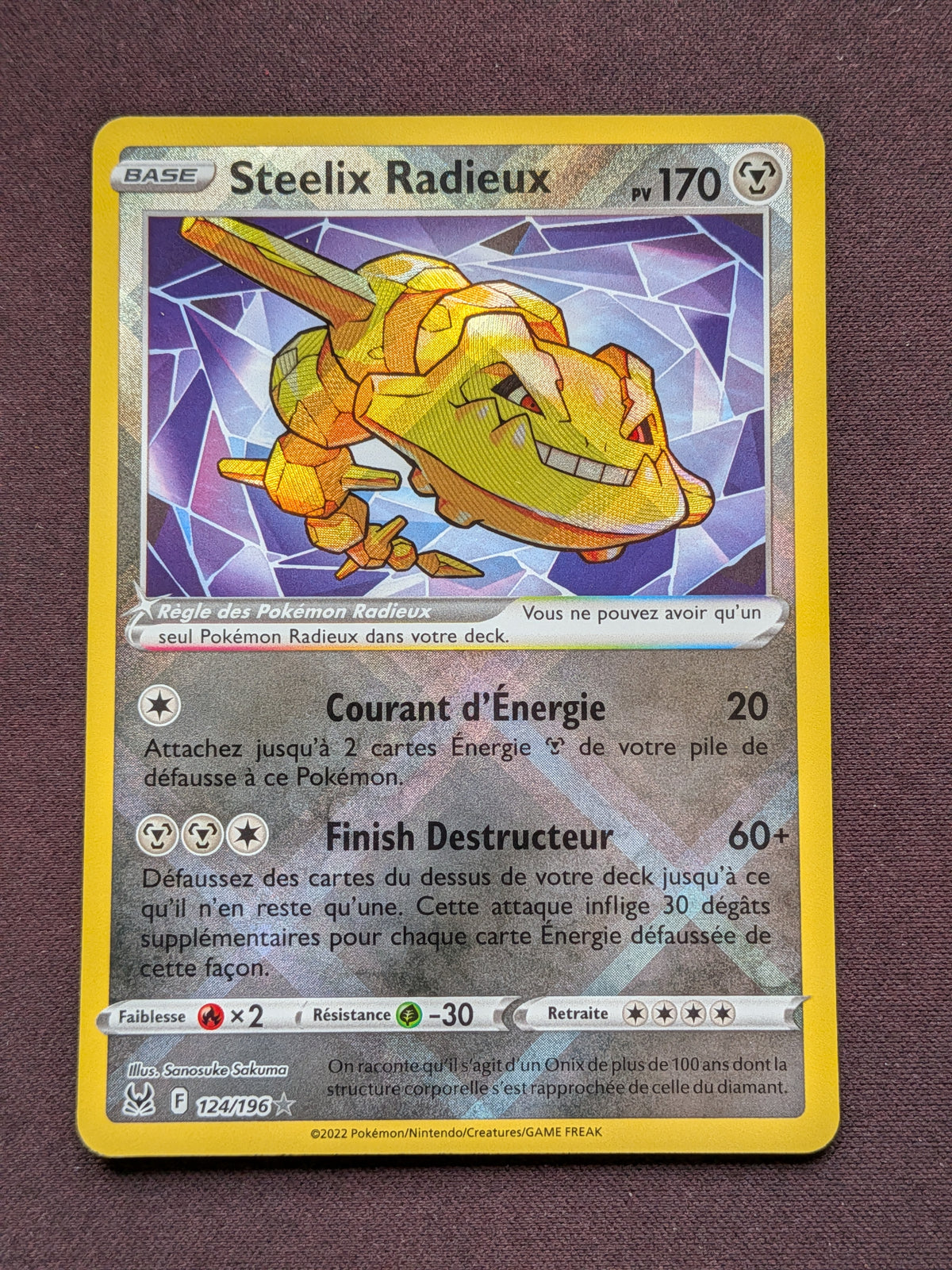 Steelix Radieux 124/196 #CL-248