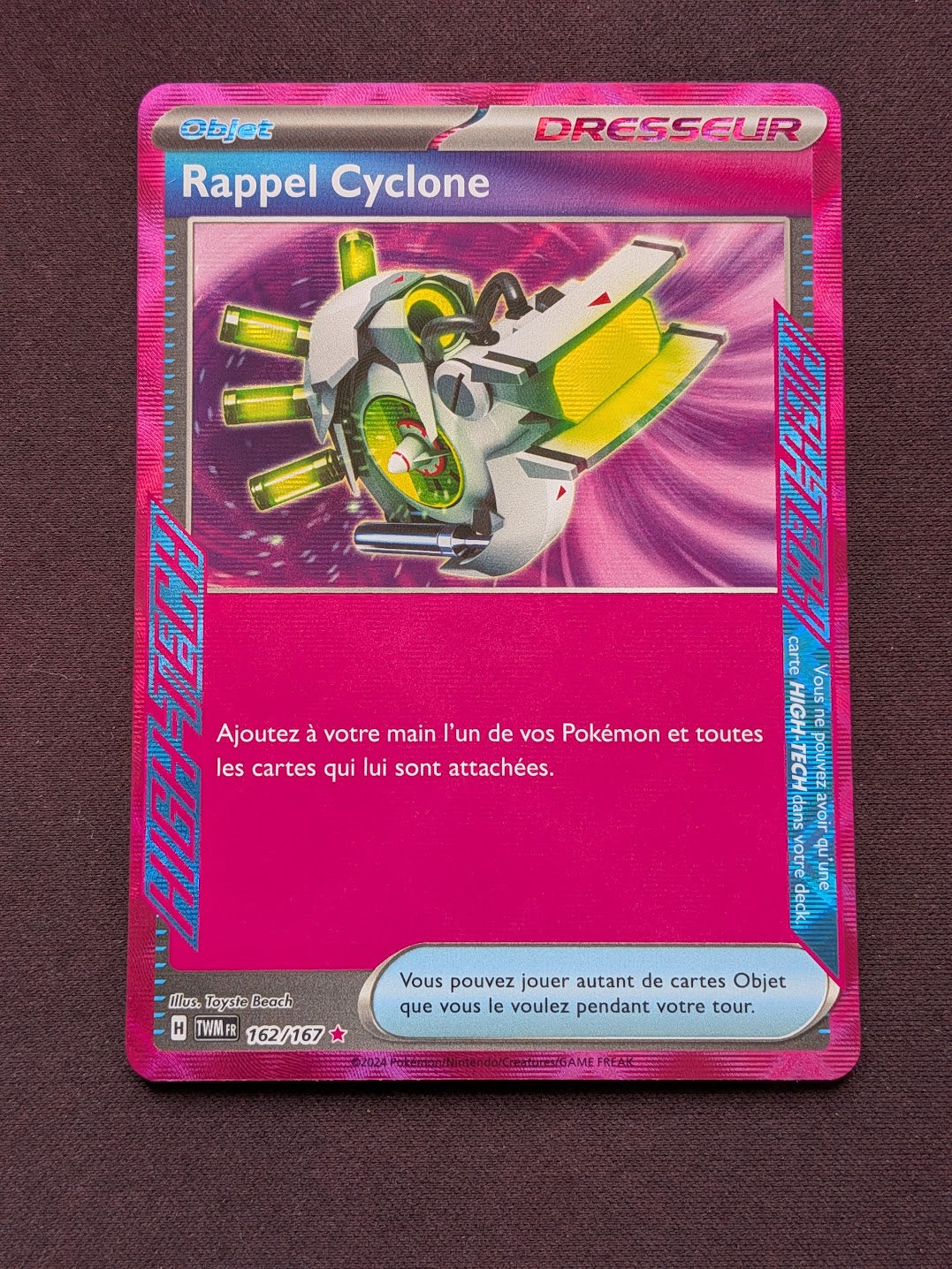 Rappel Cyclone dresseur 162/167 TWM #CL-101