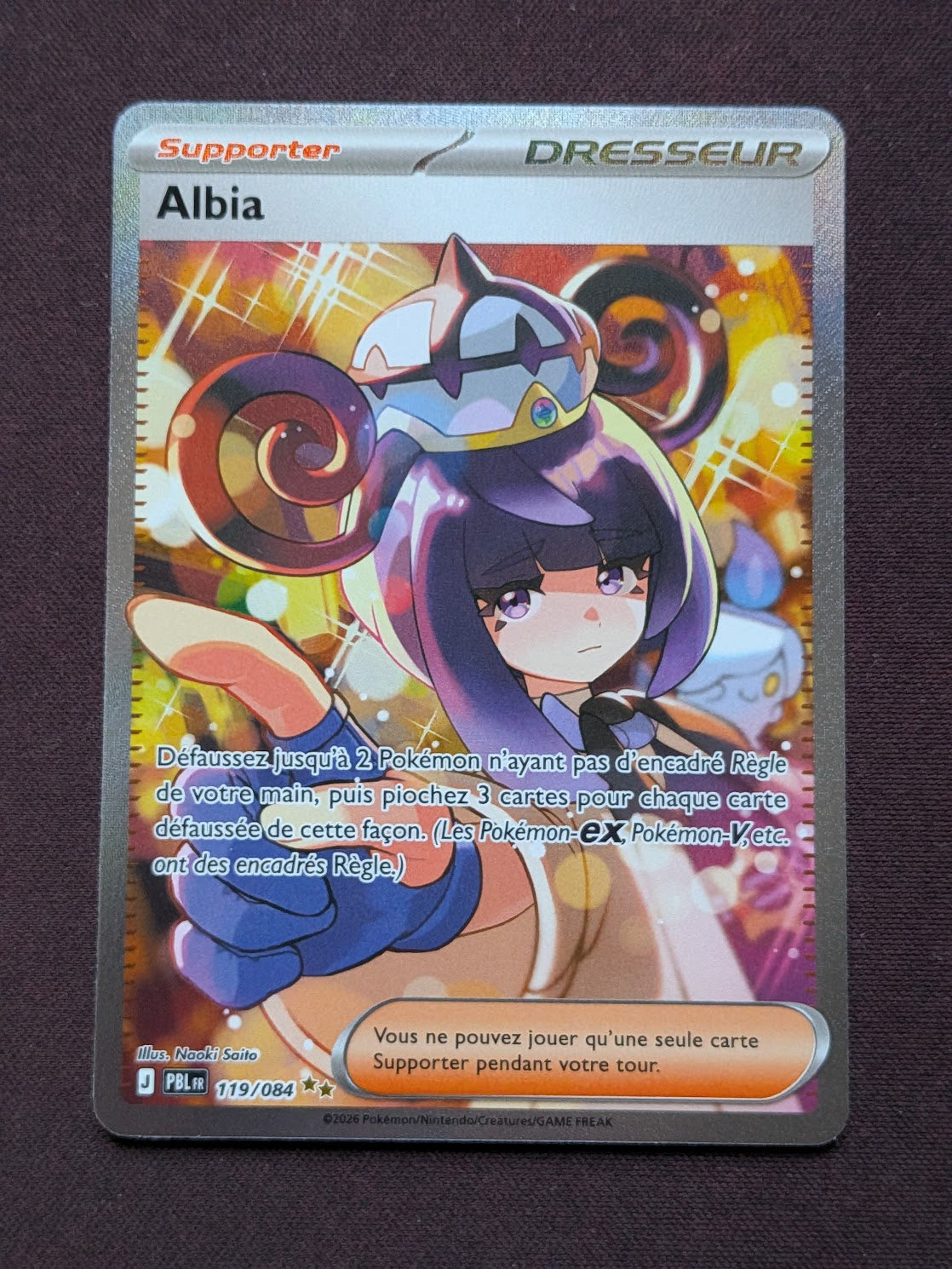 Albia dresseur 119/084 PBL #CL-E43