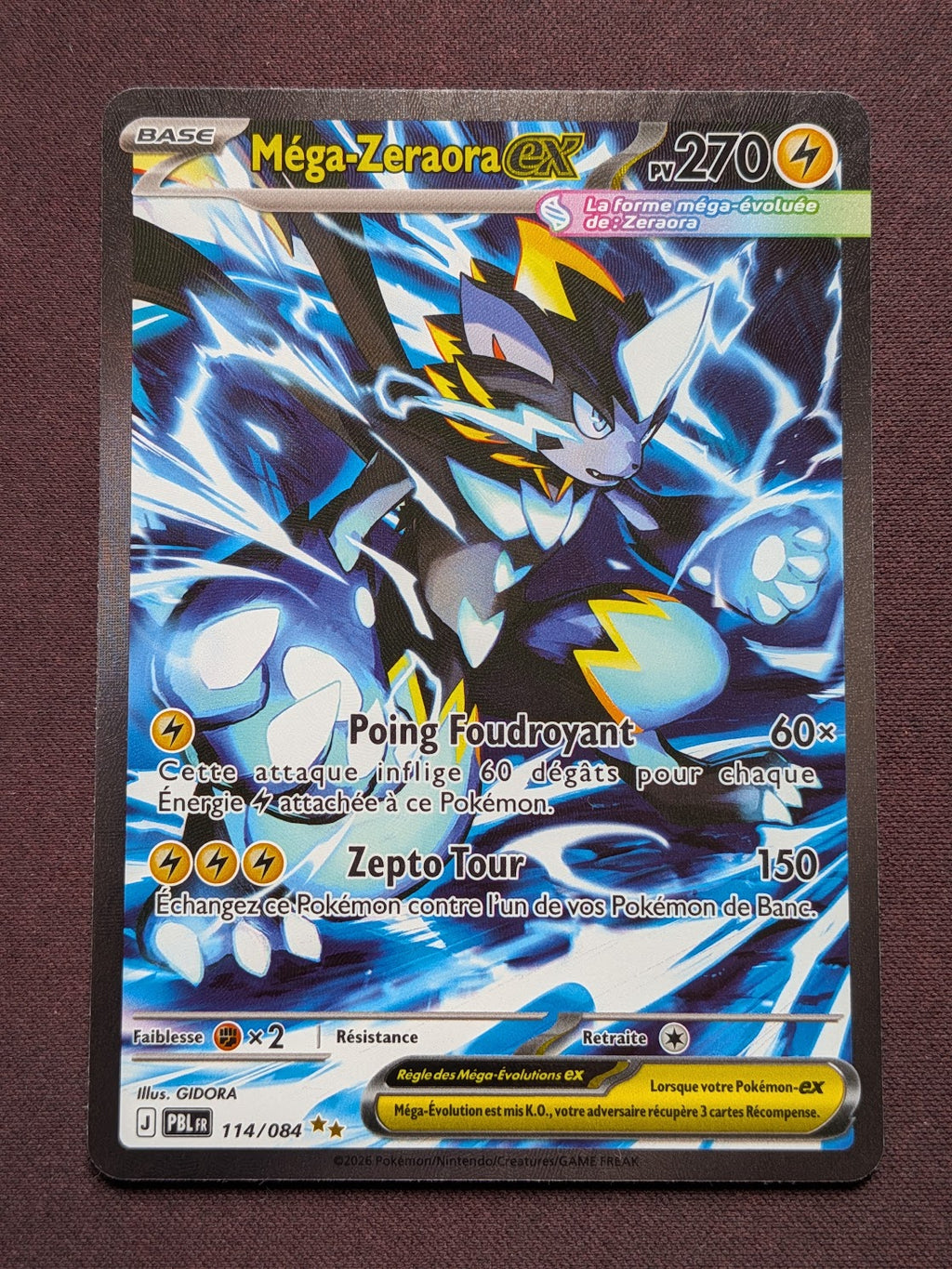 Méga-Zeraora-ex 114/084 PBL #CL-21-1