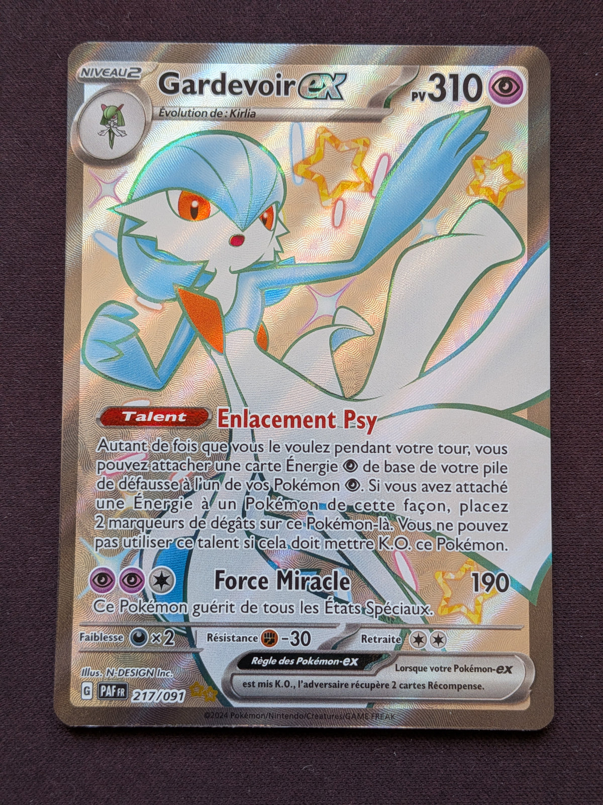 Gardevoir ex 217/091 PAF #CL-28-3