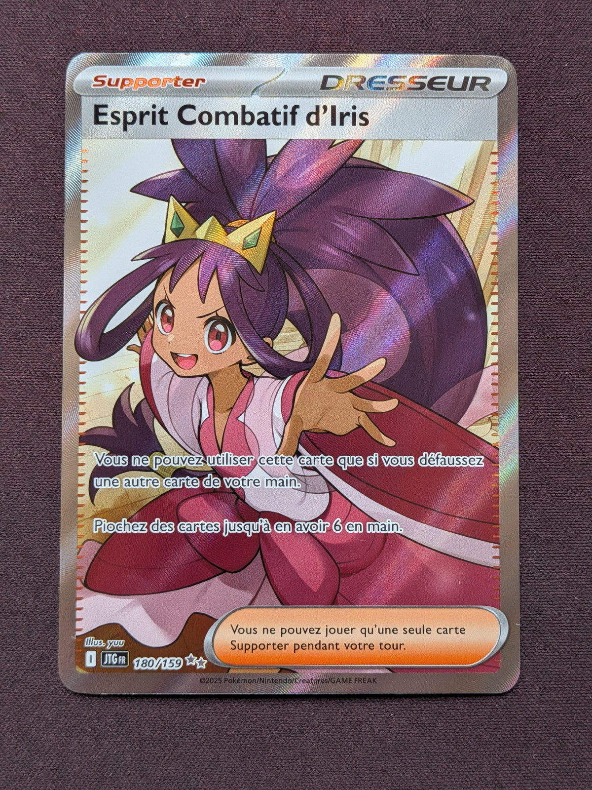 Esprit Combatif d'Iris dresseur 180/159 JTG #CL-A76