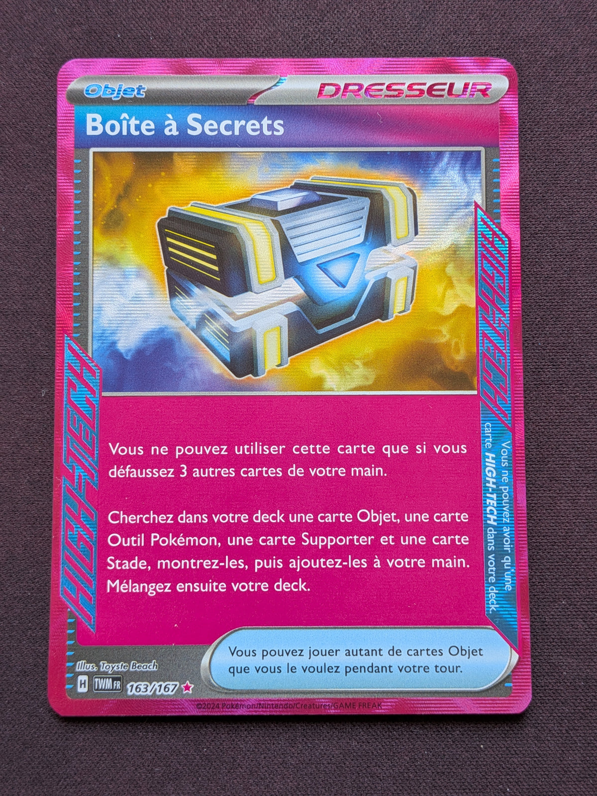 Boite à Secrets dresseur 163/167 TWM #CL-93