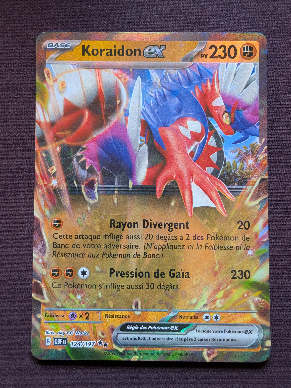 Koraidon ex 124/197 OBF #CL-209
