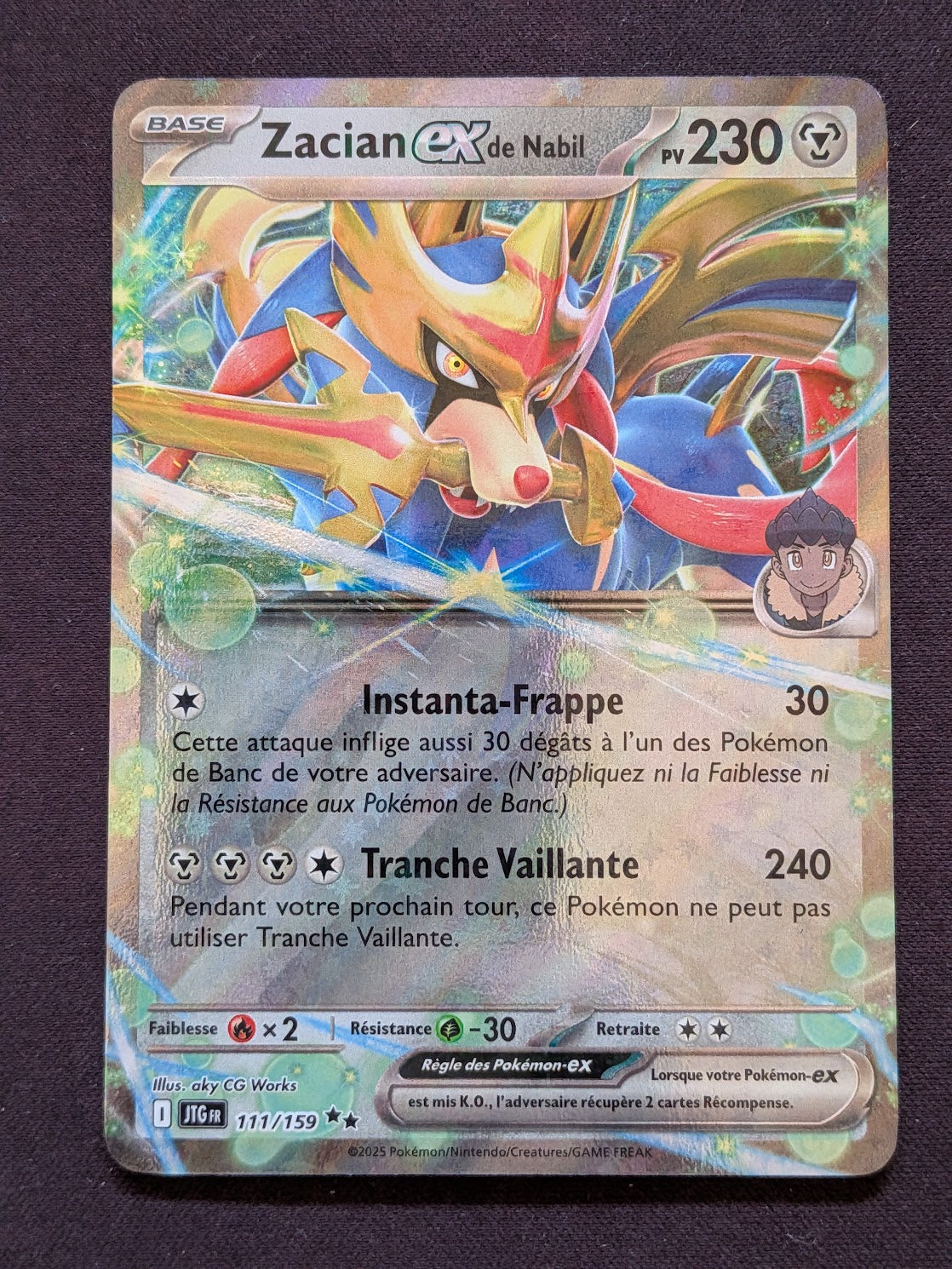 Zacian ex de Nabil 111/159 JTG #CL-62