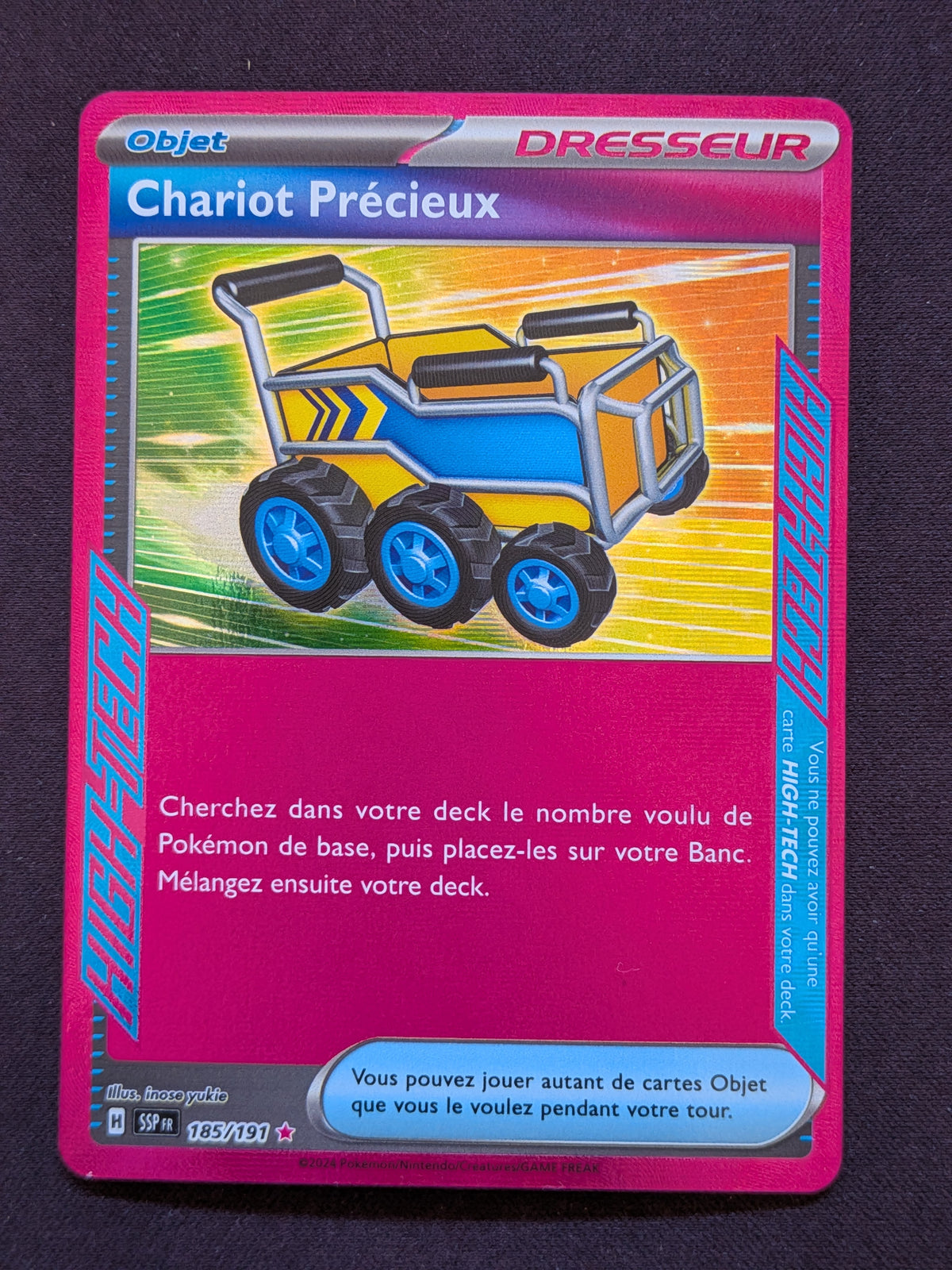 Chariot Précieux dresseur 185/191 SSP #CL-294