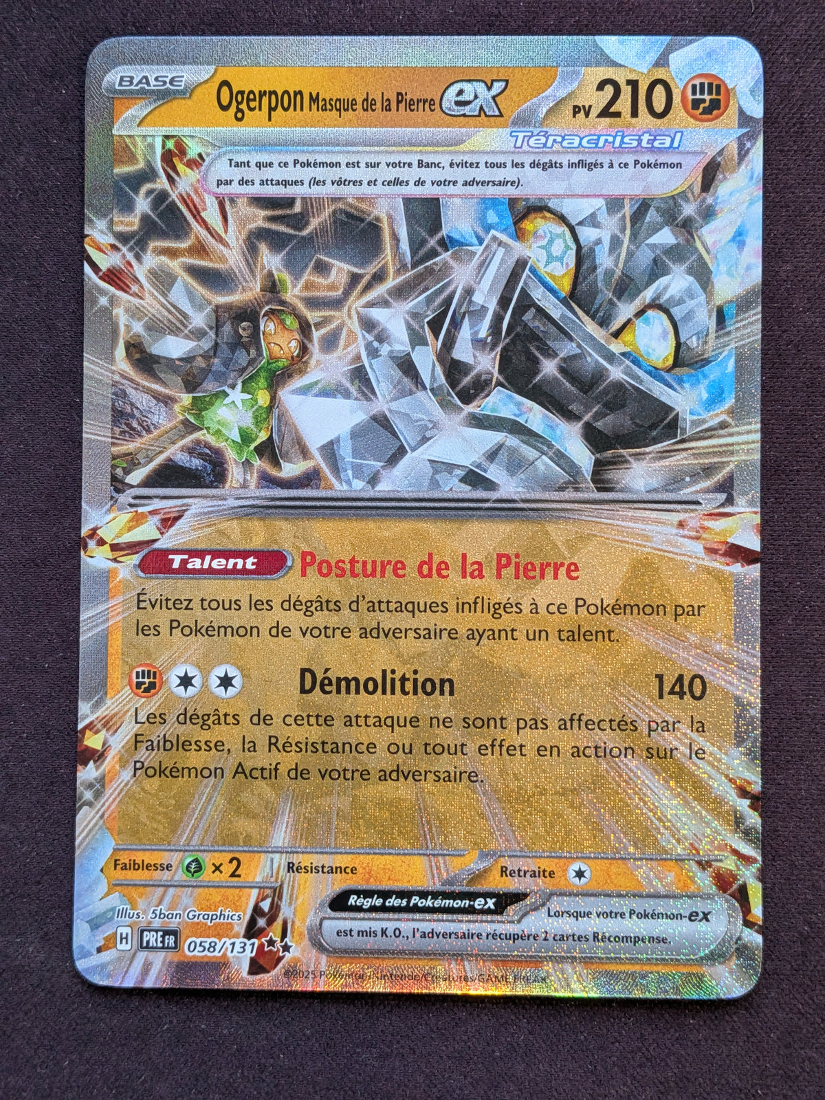 Ogerpon Masque de la Pierre ex 058/131 PRE #CL-A145
