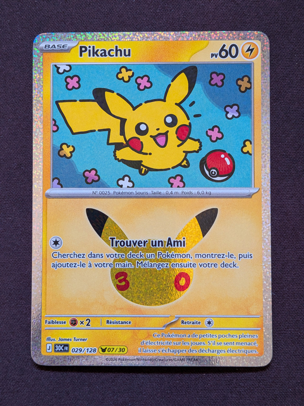 Pikachu 07 029/128 30C #CL-51