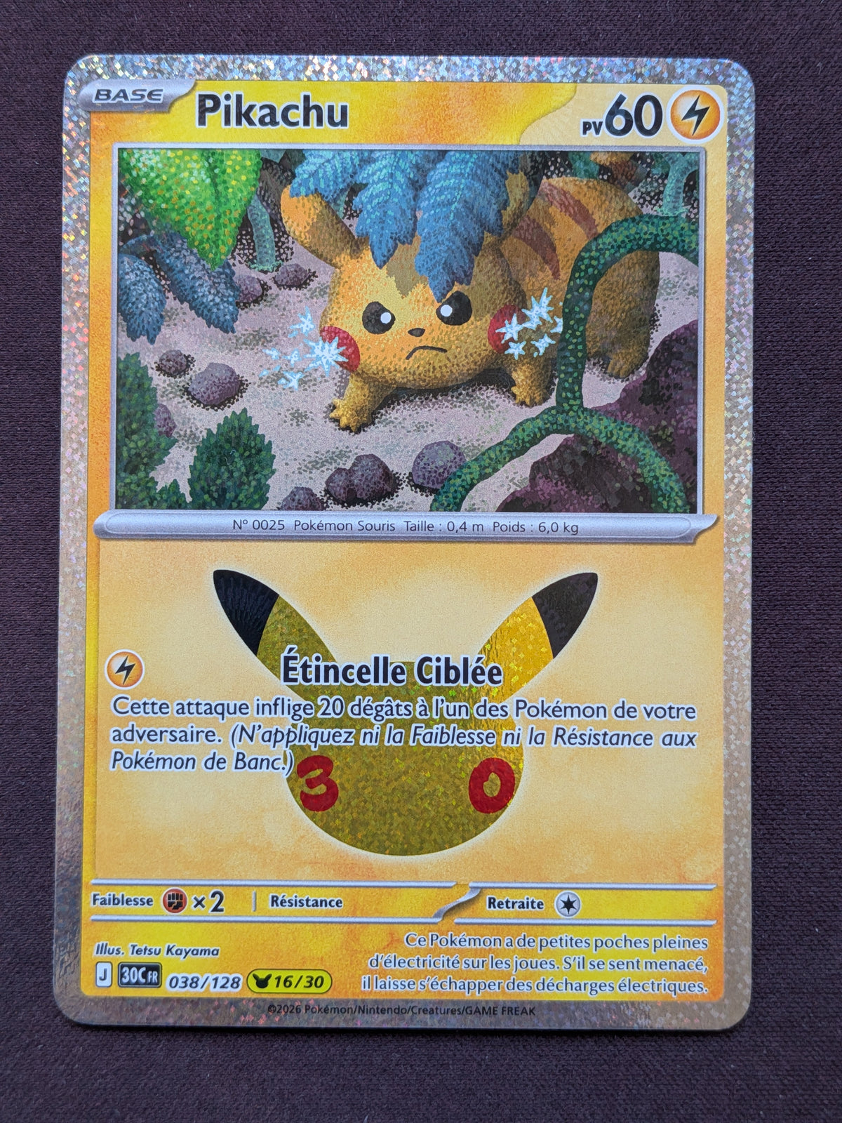 Pikachu 16 038/128 30C #CL-A76