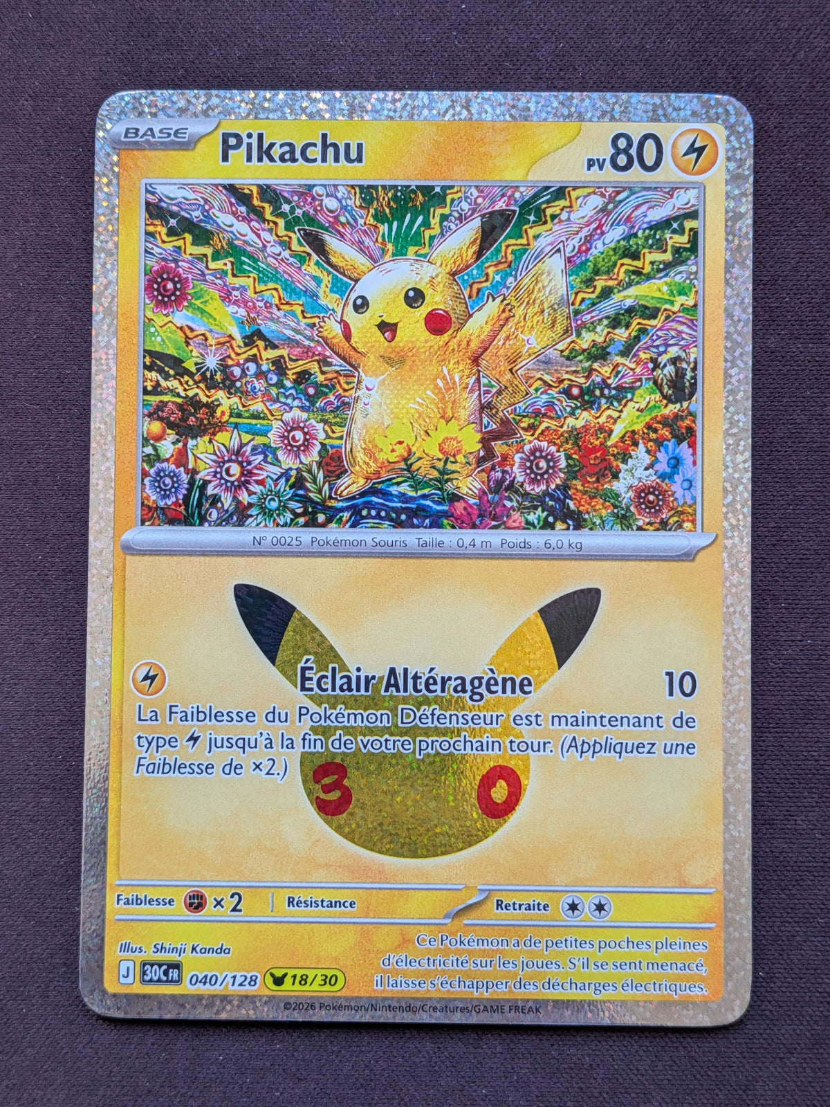 Pikachu 18 040/128 30C #CL-B22