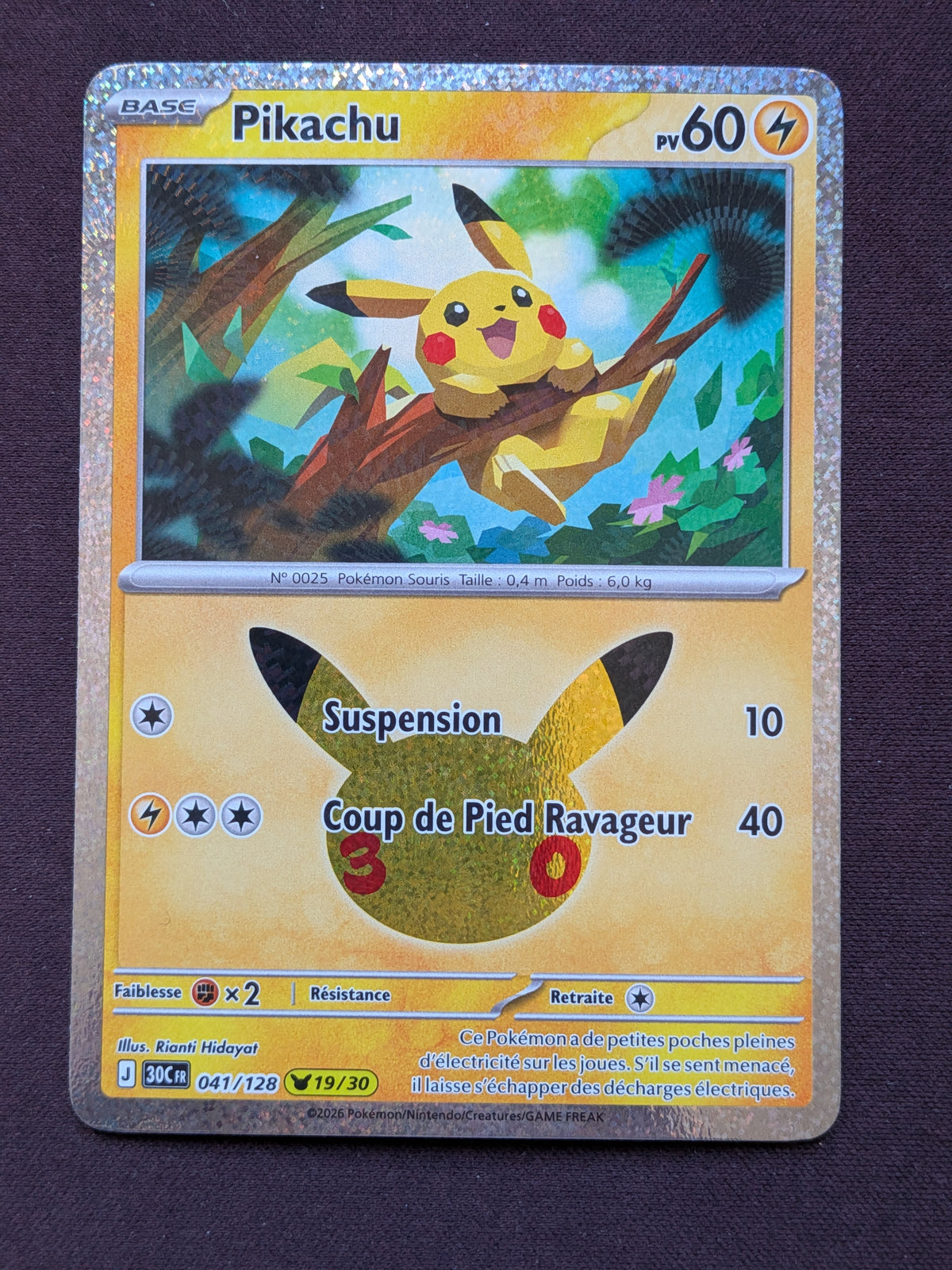 Pikachu 19 041/128 30C #CL-B15