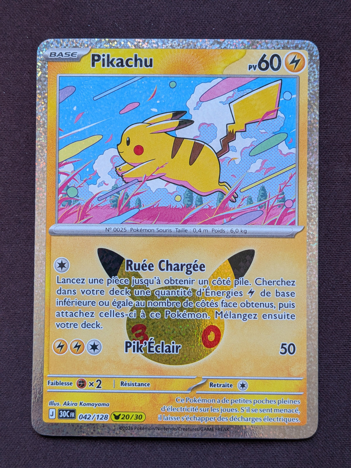 Pikachu 20 042/128 30C #CL-C36