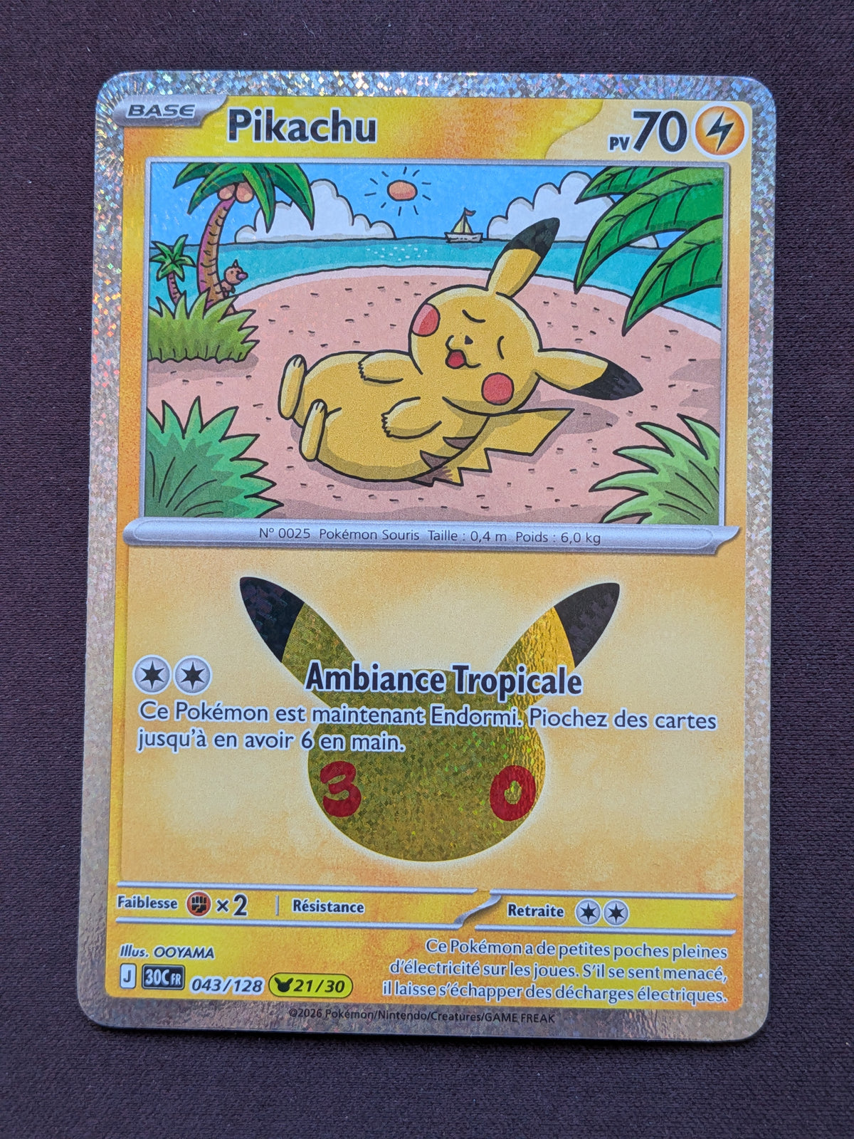 Pikachu 21 043/128 30C #CL-51