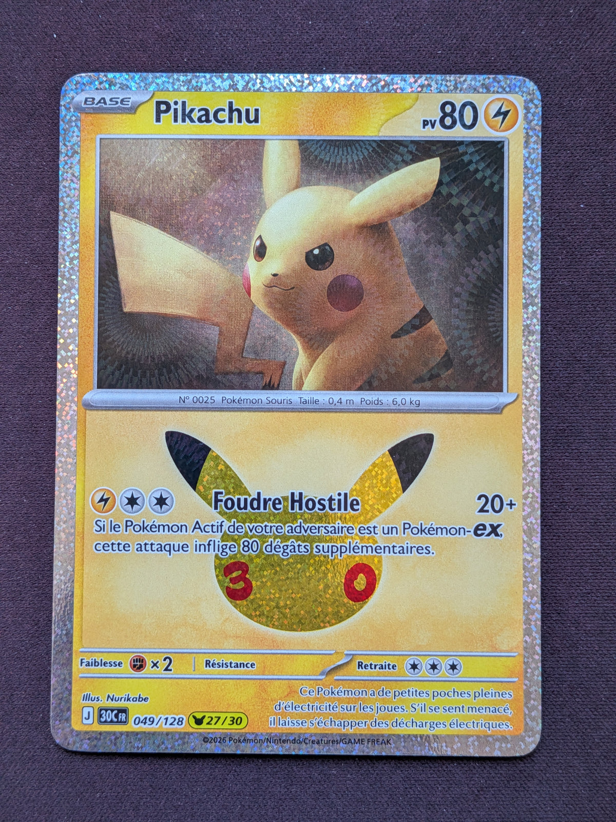 Pikachu 27 049/128 30C #CL-51