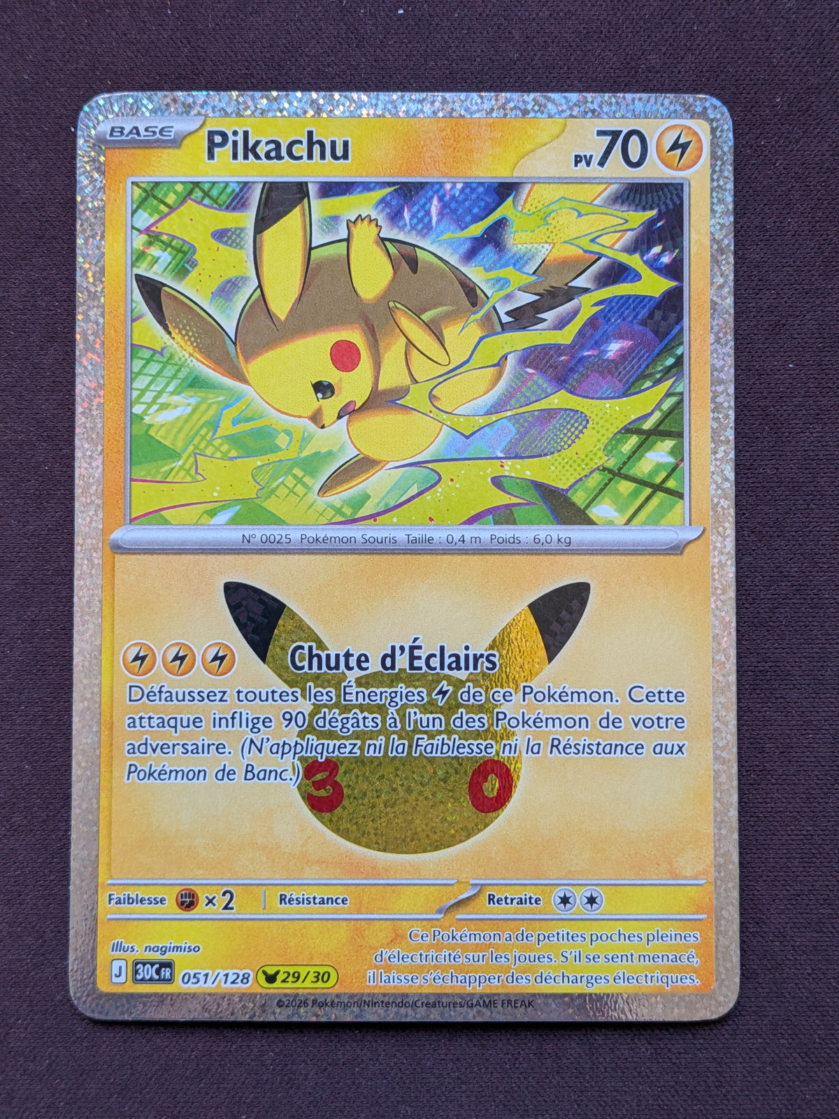 Pikachu 29 051/128 30C #CL-B12