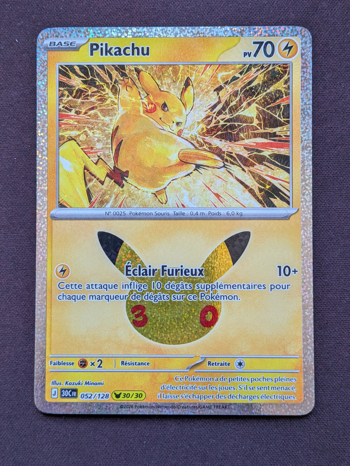 Pikachu 30 052/128 30C #CL-B36