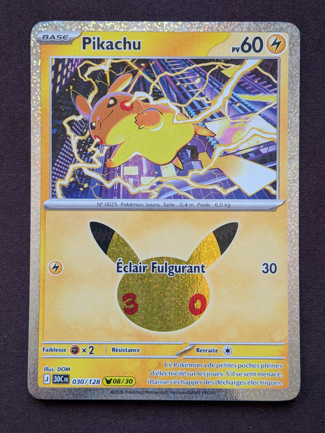 Pikachu 08 030/128 30C #CL-B22