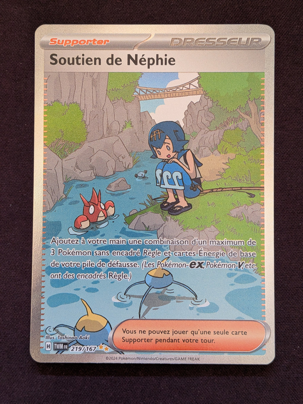 Soutien de Néphie dresseur 219/167 TWM #CL-294