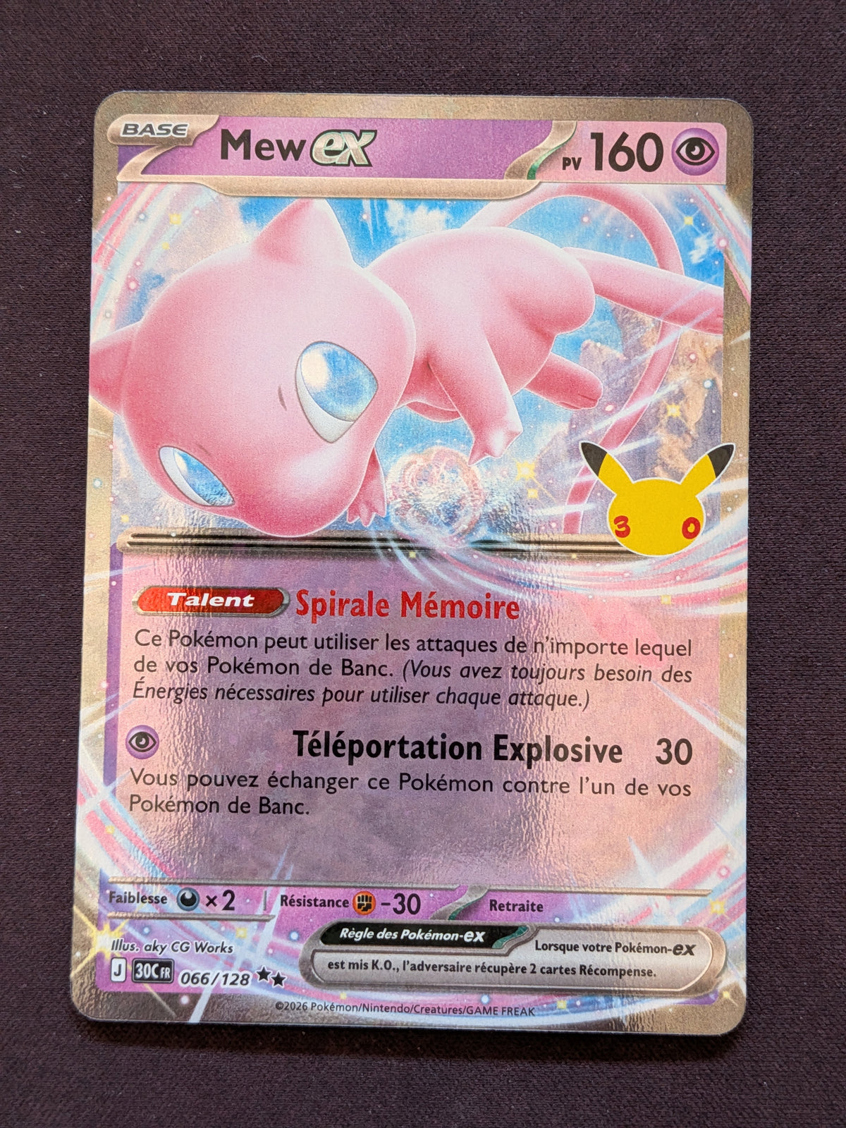 Mew ex 066/128 30C #CL-C12