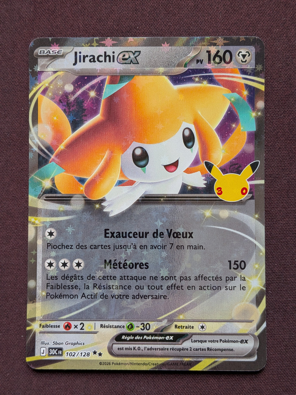 Jirachi ex 102/128 30C #CL-C36