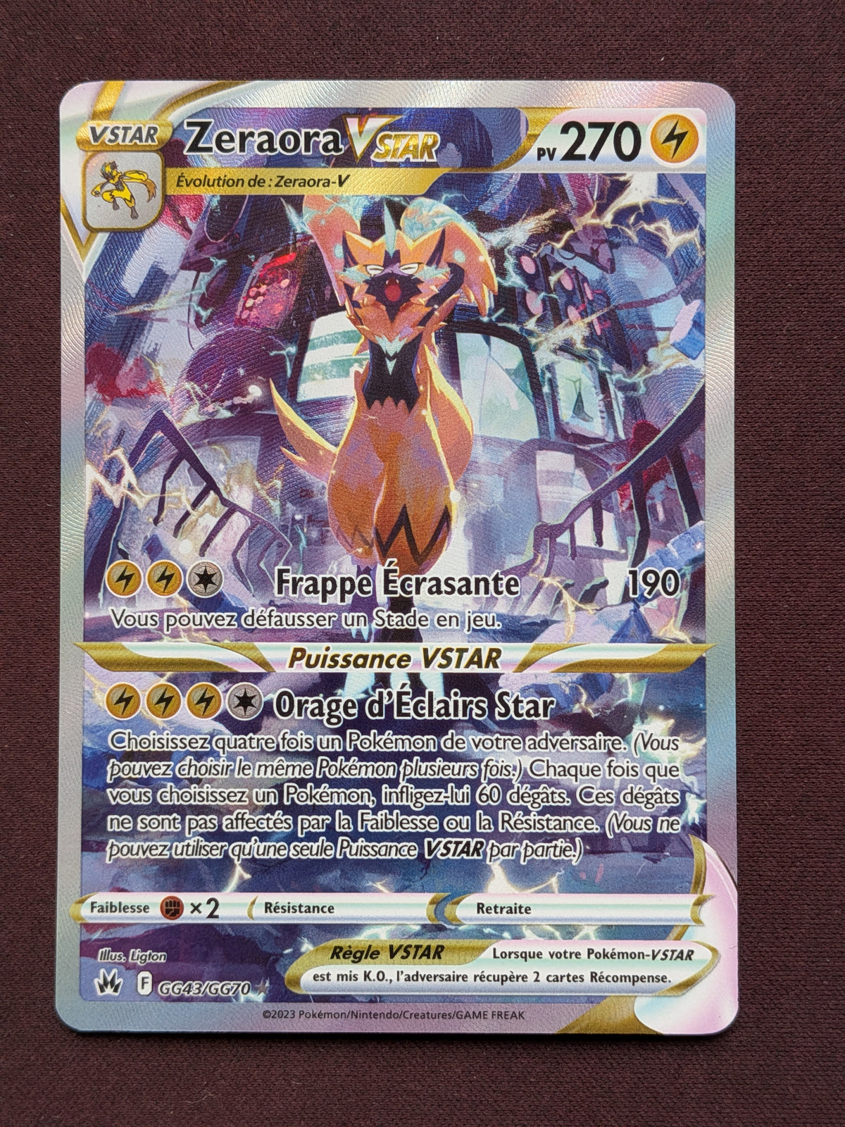 Zeraora-VSTAR GG43/GG70 #CL-A32