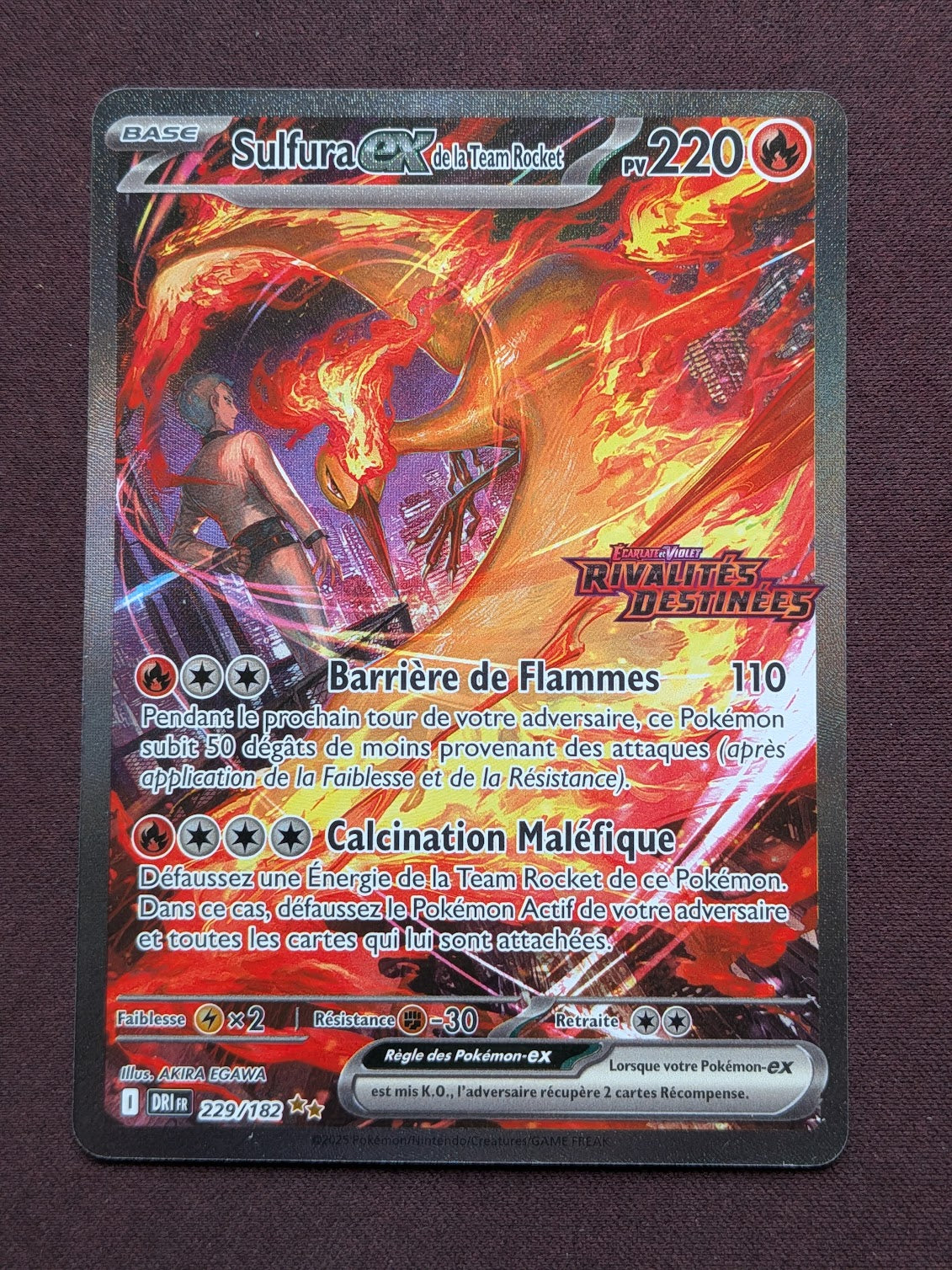 Sulfura ex de la Team Rocket STAMP 229/182 DRI #CL-164