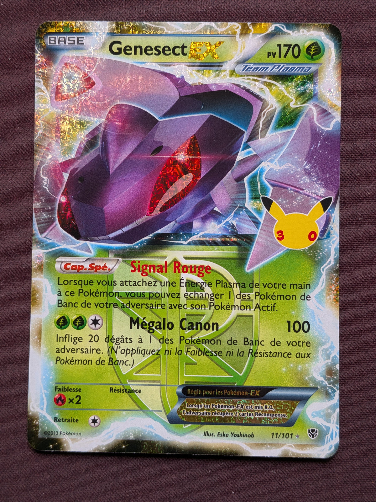 Genesect-EX STAMP 30C 11/101 #CL-B6