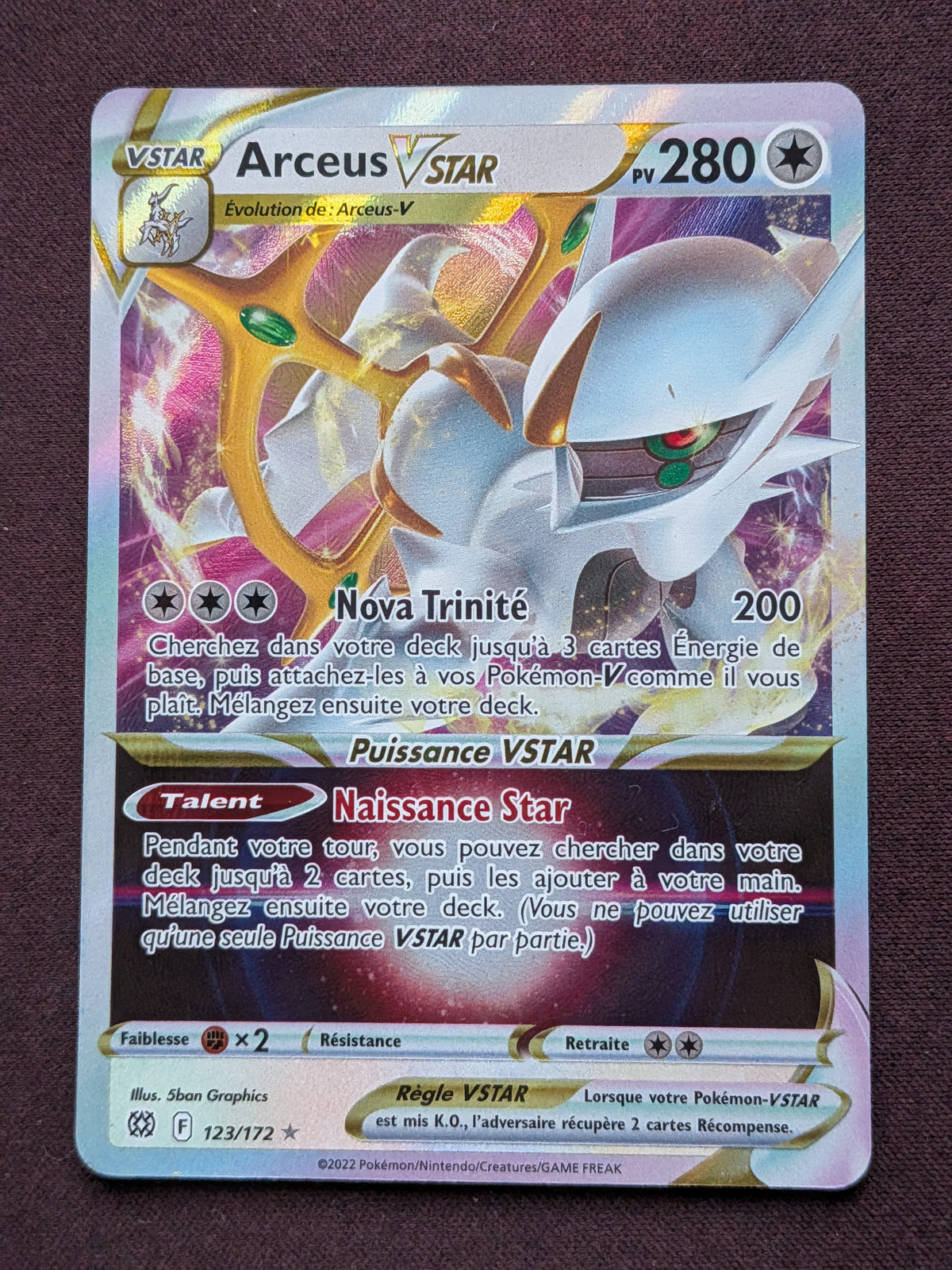 Arceus VSTAR 123/172 #CL-B28