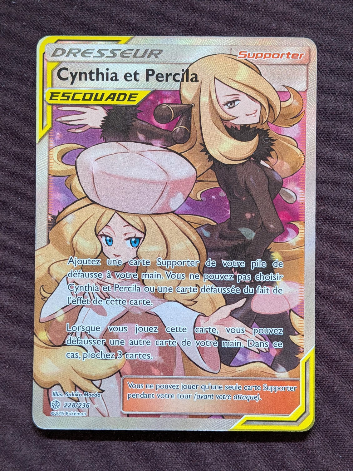 Cynthia et Percila dresseur 228/236 #CL-D21